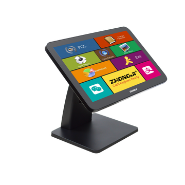 ZHONGJI® A16 POS System 15.6”Capacitive Touch Screen Free Rotation Design PC Machine for Retail/Hotel